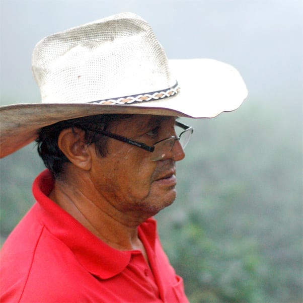 Henry overlooking La Nube, which translates to "The Cloud."