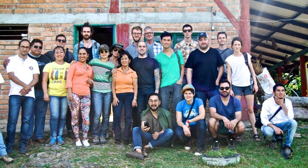 The group of green buyers, roasters, and café owners invited to the "Best of Cauca" competition